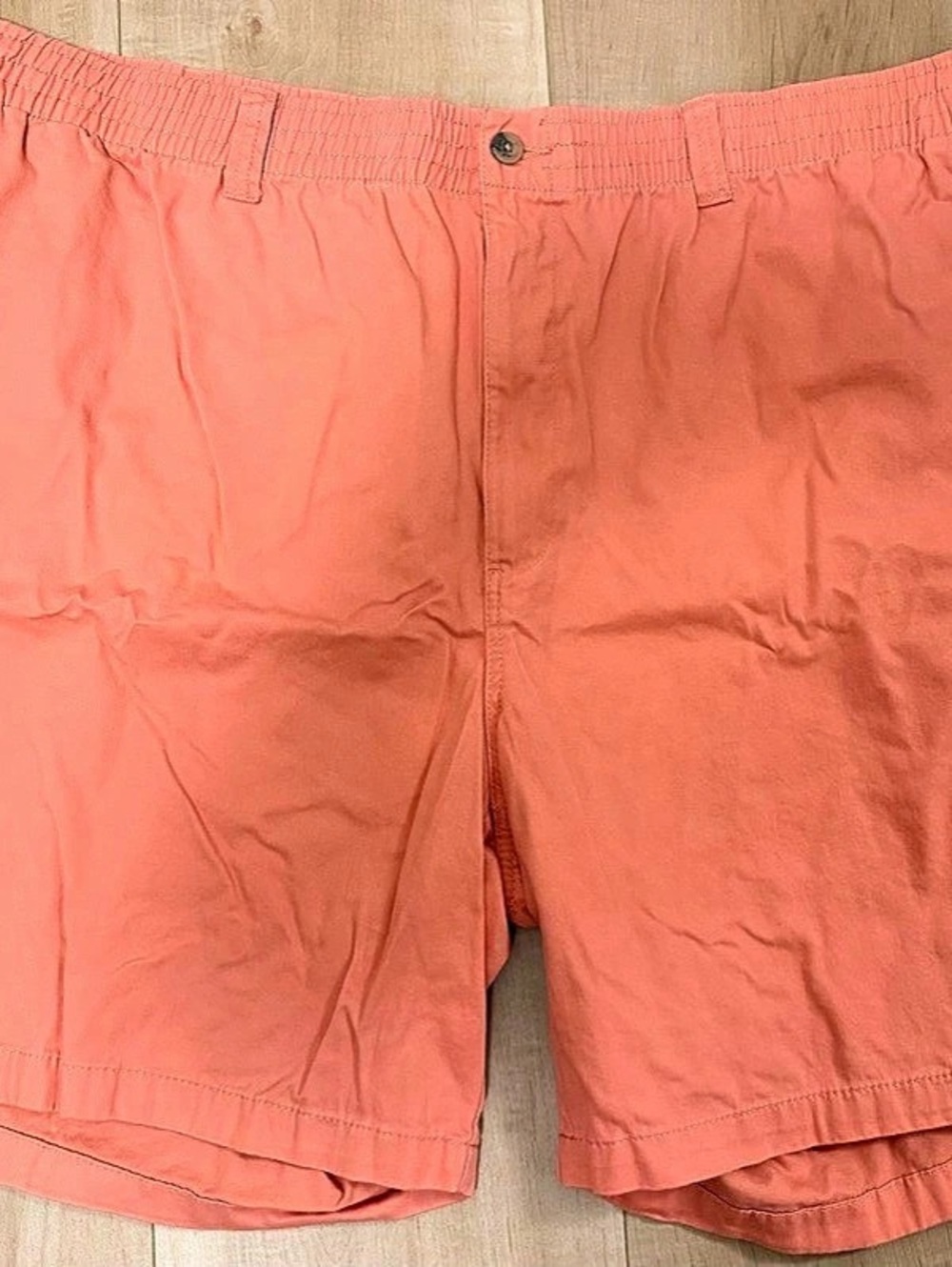 Harbor Bay Salmon Men's Flat Front Shorts in 3XL Waist